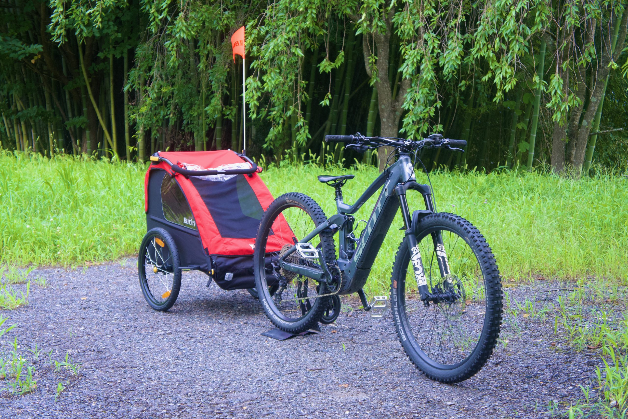レンタサイクルにチャイルドトレーラーが登場！ | cycle village TAMAKAWA